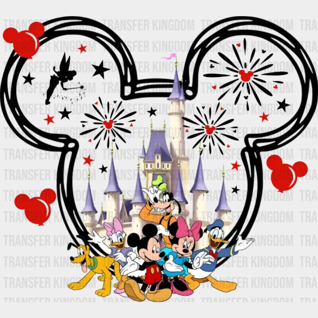 Disney Mickey And Friends Trip Head Design - Dtf Heat Transfer