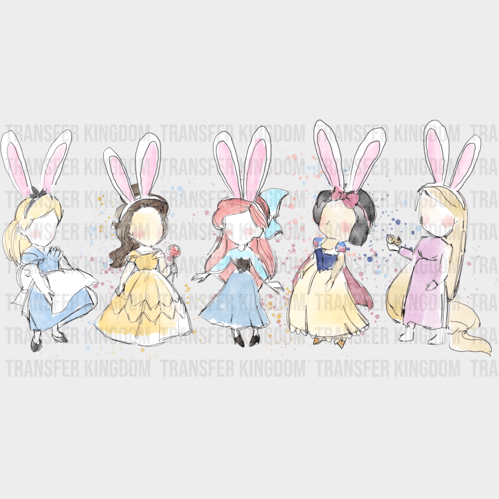 Disney Princesses Easter Design - DTF heat transfer - Transfer Kingdom