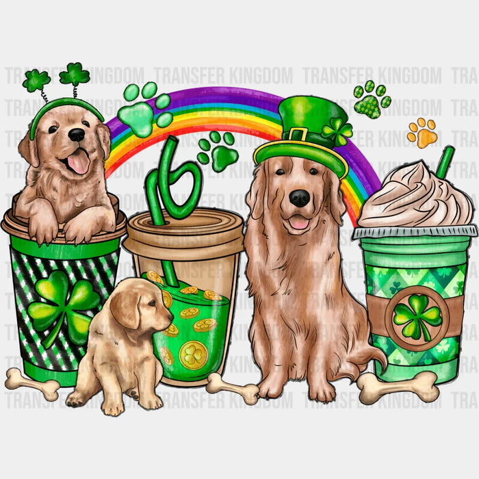 Dogs & Cups St. Patrick's Day Design - DTF heat transfer
