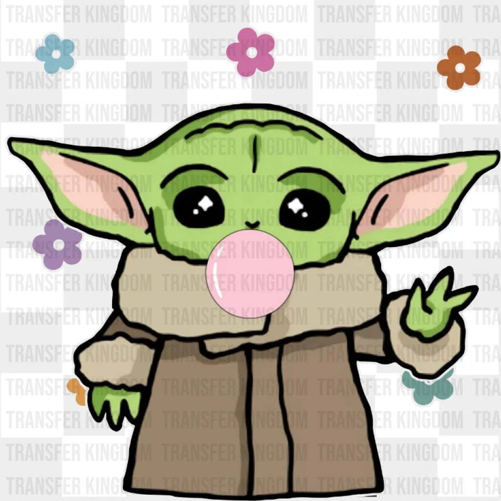 Easter Baby Yoda Bubble Gum Design- DTF heat transfer - Transfer Kingdom