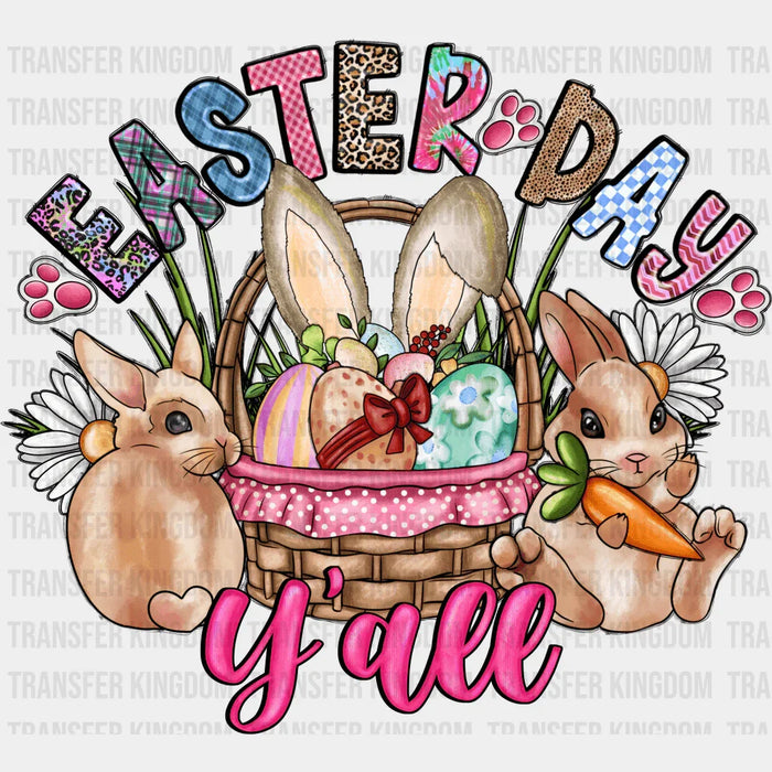 Easter Day Y'all Design - DTF heat transfer