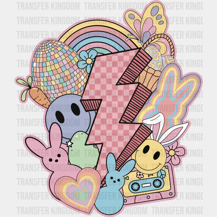 Easter Doodles Lightning Design - DTF heat transfer