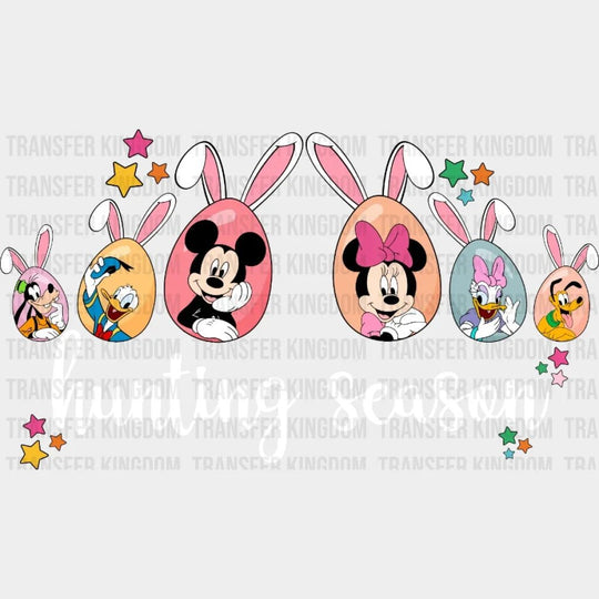 Easter Eggs Hunting Season Mickey and Friends Design- DTF heat transfer - Transfer Kingdom