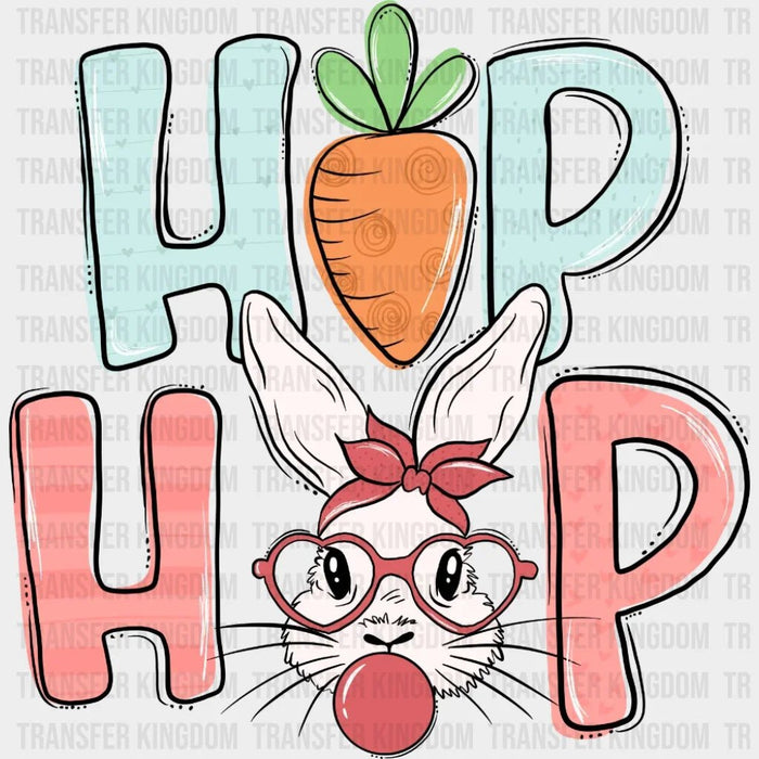 Easter Hip Hop Bubble Gum Bunny Design- DTF heat transfer
