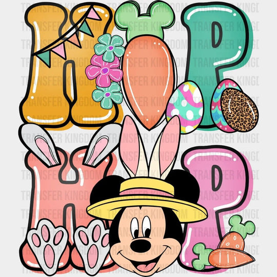 Easter Hip Hop Mickey and Minnie Design- DTF heat transfer - Transfer Kingdom