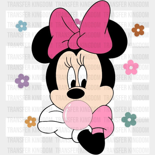 Easter Minnie Bubble Gum Design- DTF heat transfer - Transfer Kingdom