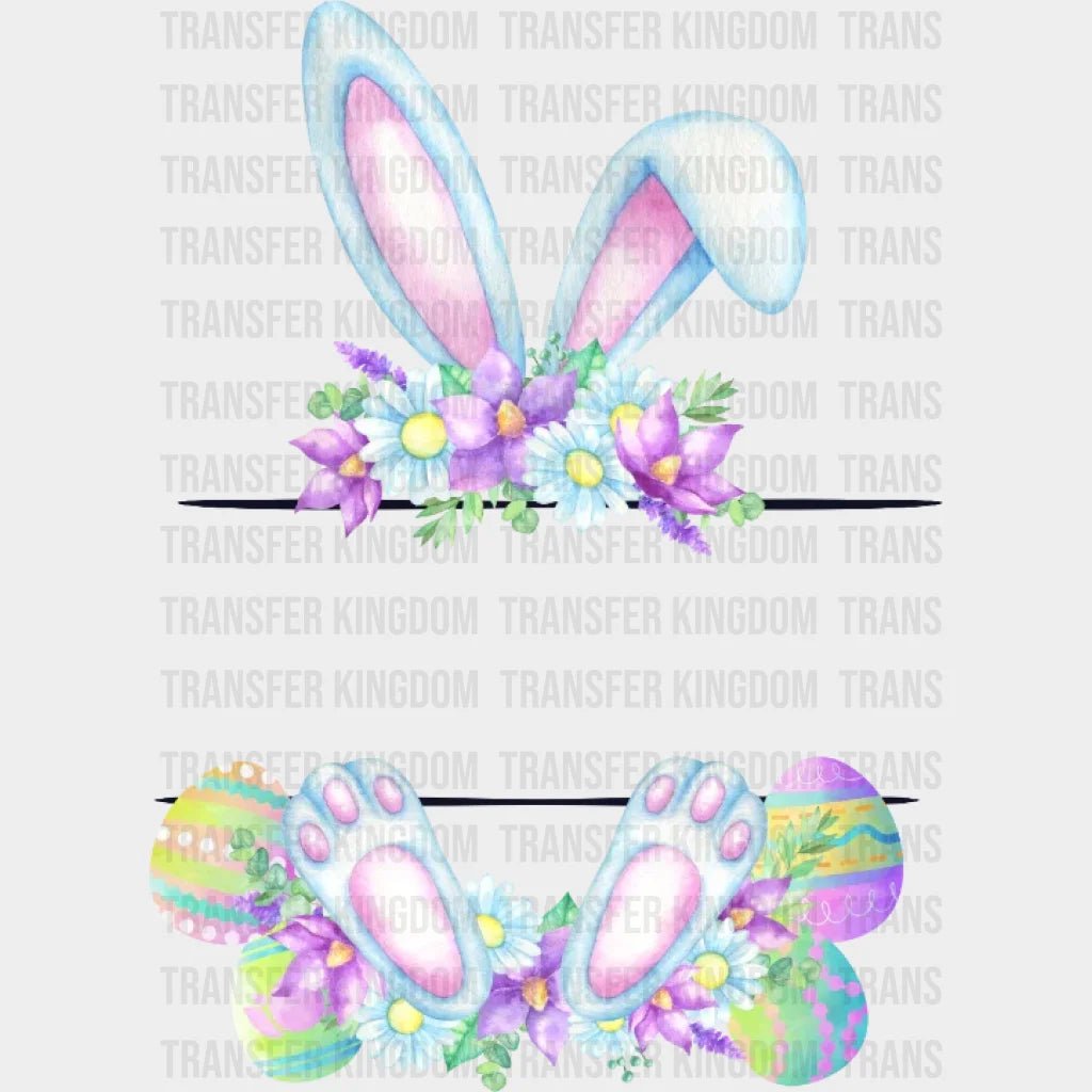 Easter Pink Bunny Custom Name Design- DTF heat transfer - Transfer Kingdom