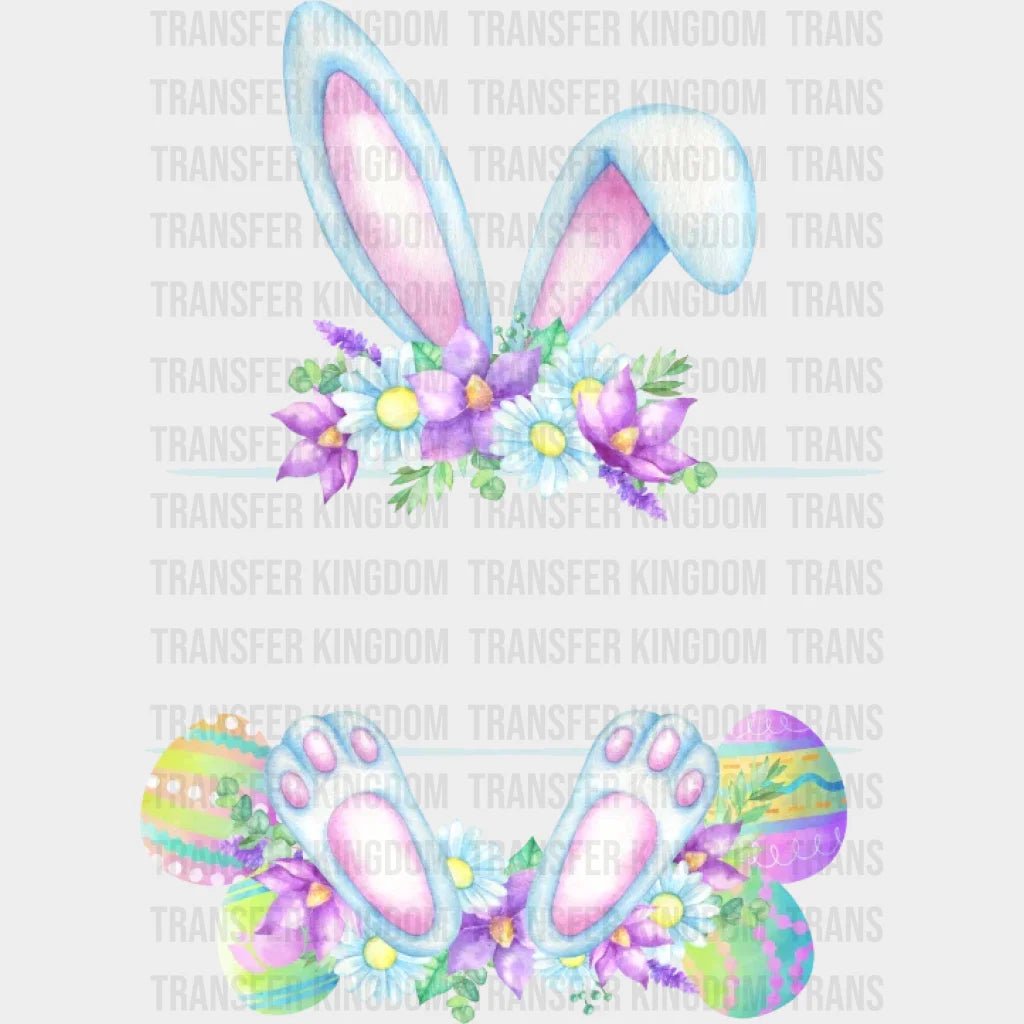 Easter Pink Bunny Custom Name Design- DTF heat transfer - Transfer Kingdom