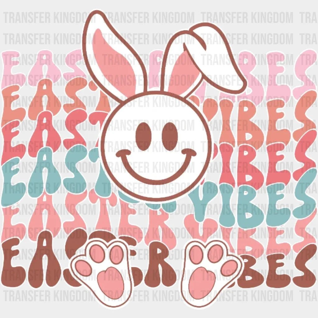 Easter Vibes Bunny Design - DTF heat transfer - Transfer Kingdom