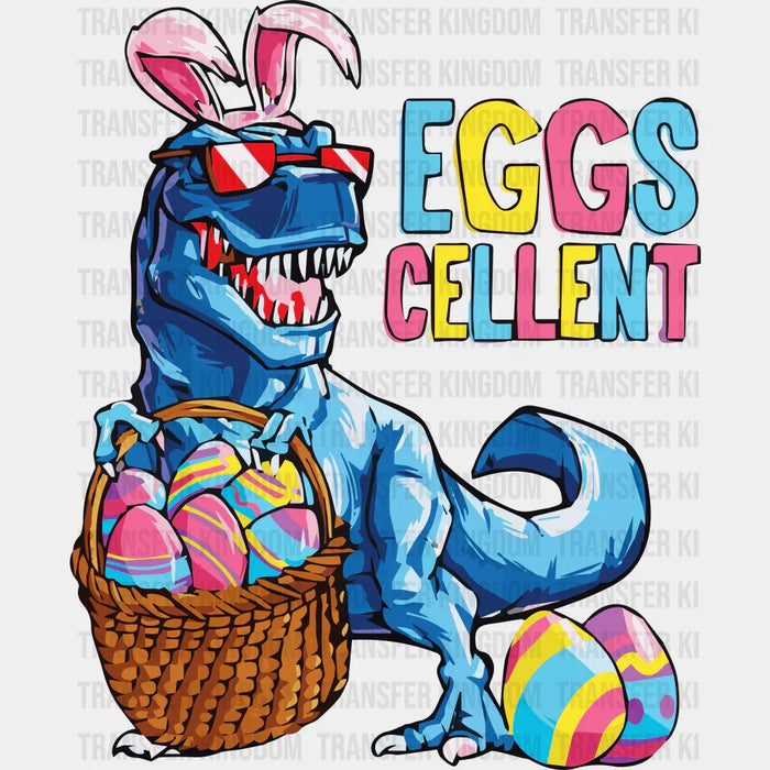 Eggscellent Dinosaur Easter Design - DTF heat transfer