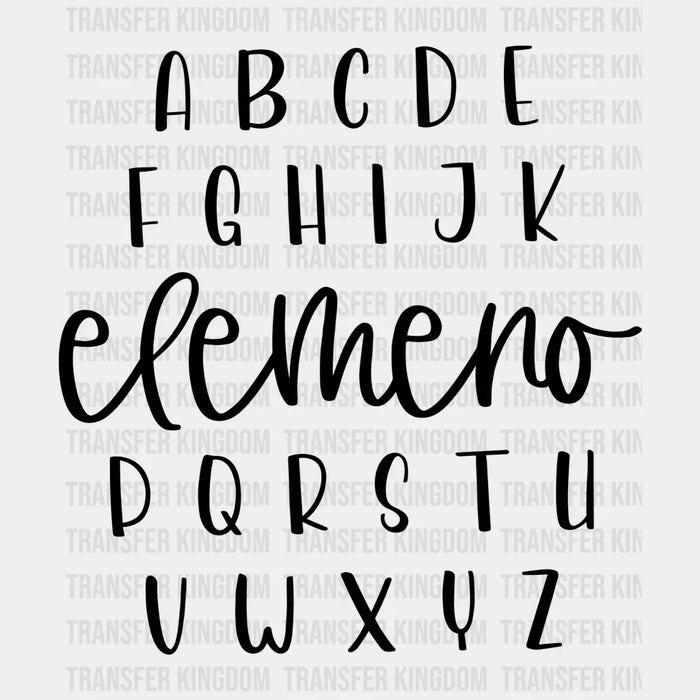 Elemeno B&W 100 Days Of School Design - DTF heat transfer