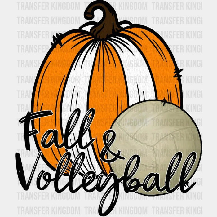 Fall And Volleyball Design - DTF heat transfer