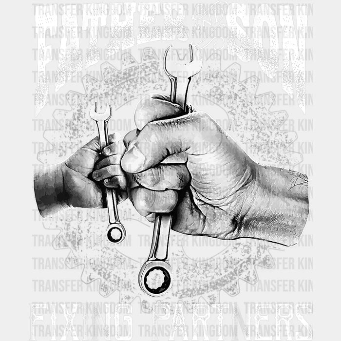 Father And Son Fixing Partners Design - DTF heat transfer