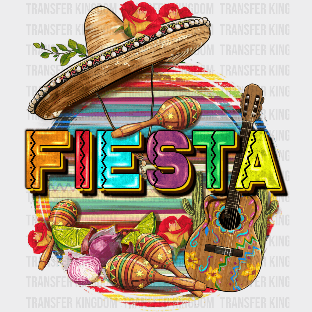 FIESTA - Cinco De Mayo DTF heat transfer - Transfer Kingdom