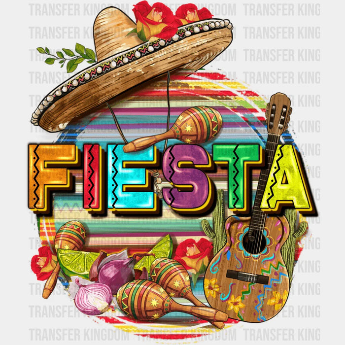 FIESTA Guitar Maracas - Cinco De Mayo DTF heat transfer