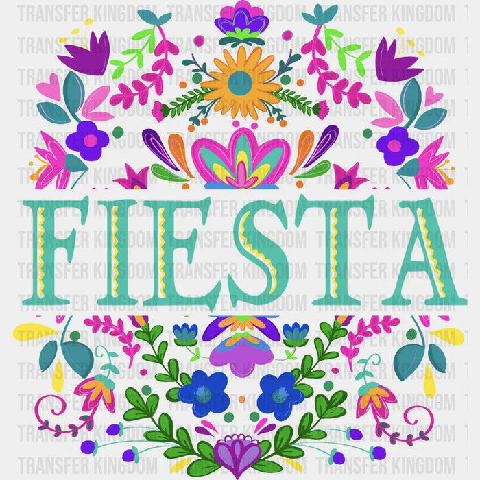 FIESTA Floral Design - Cinco De Mayo DTF heat transfer
