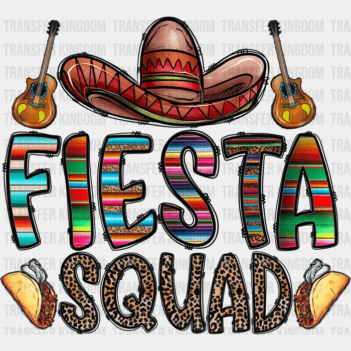 Fiesta Squad Guitars And Sombrero - Cinco De Mayo DTF heat transfer