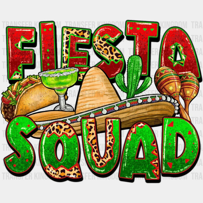Fiesta Squad With Sombrero Design - Cinco De Mayo DTF heat transfer