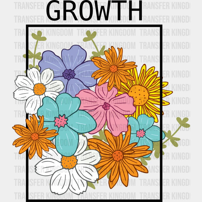 Flower Growth Spring Easter Design - DTF heat transfer