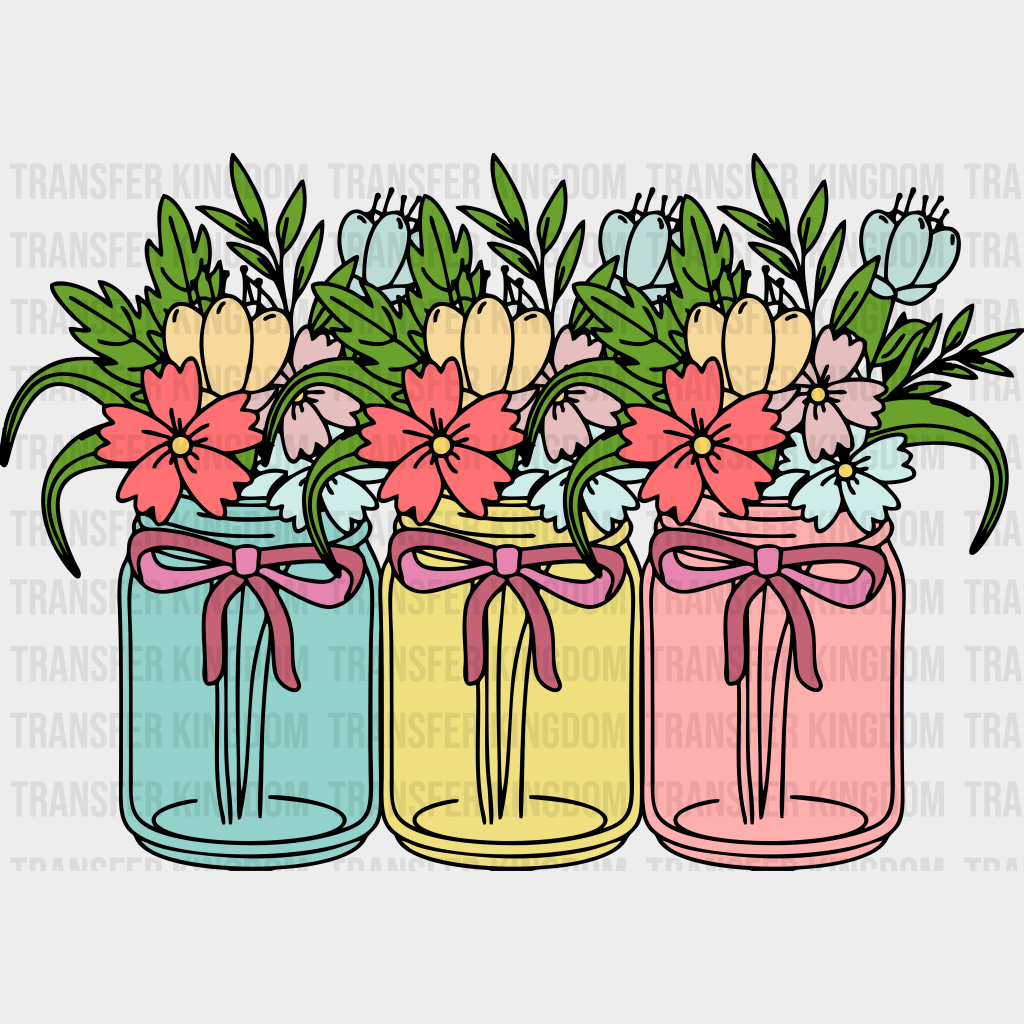 Flowers Easter Design - DTF heat transfer - Transfer Kingdom