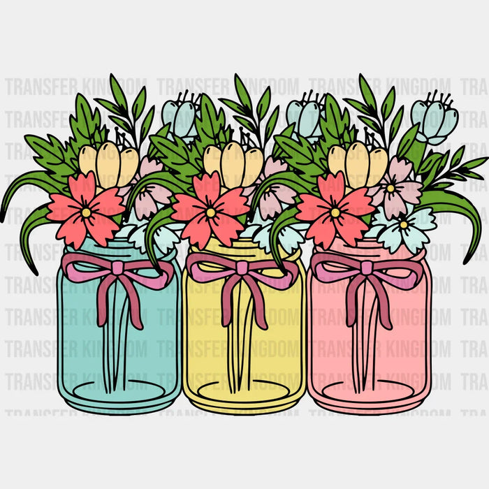 Flowers Easter Design - DTF heat transfer