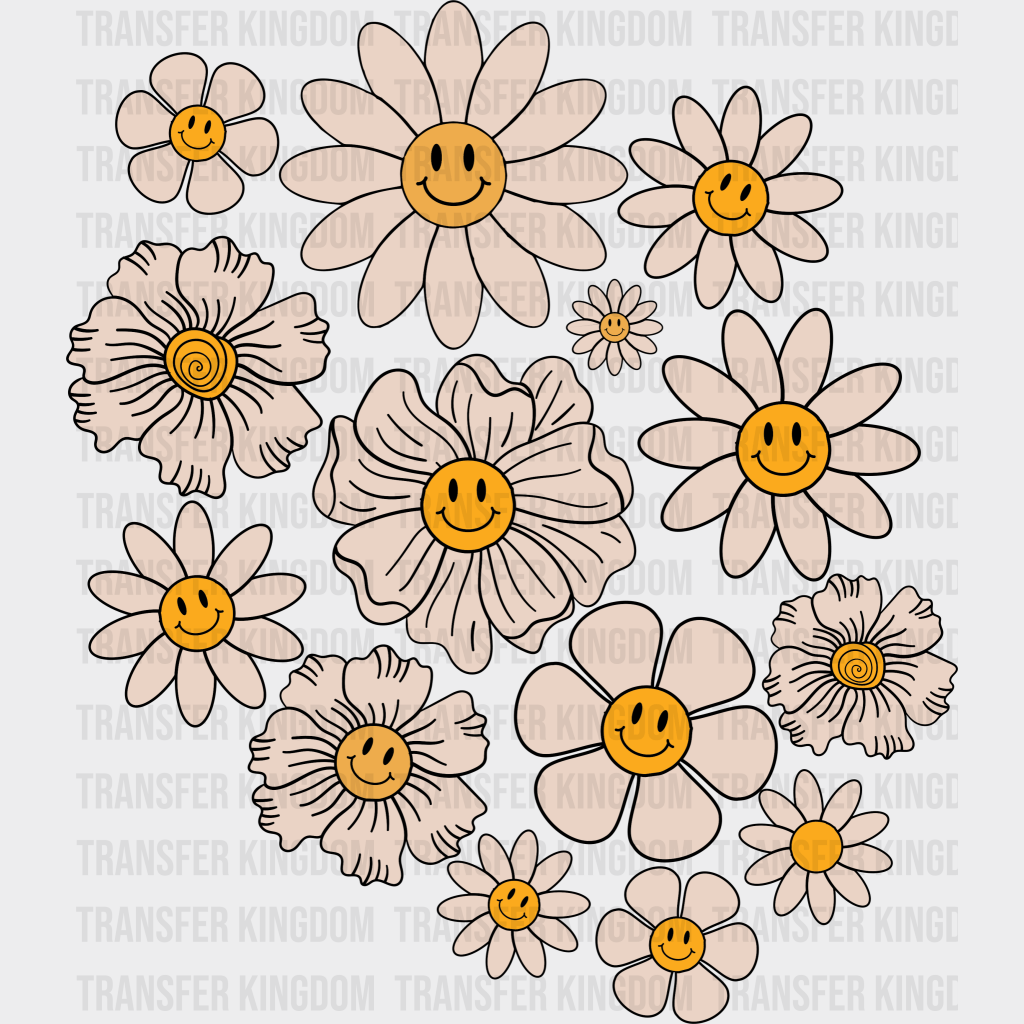 Flowers Easter Design - DTF heat transfer - Transfer Kingdom