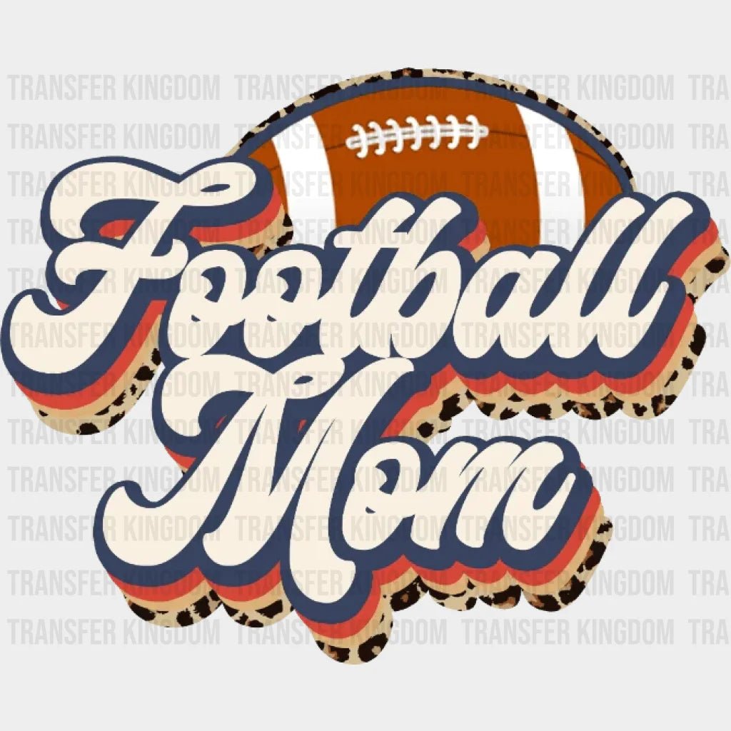 Football Mom Retro Leopard Dtf Transfer
