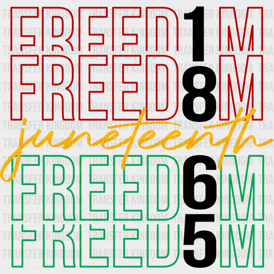 Freedom 1865 - BLM DTF heat transfer - Transfer Kingdom