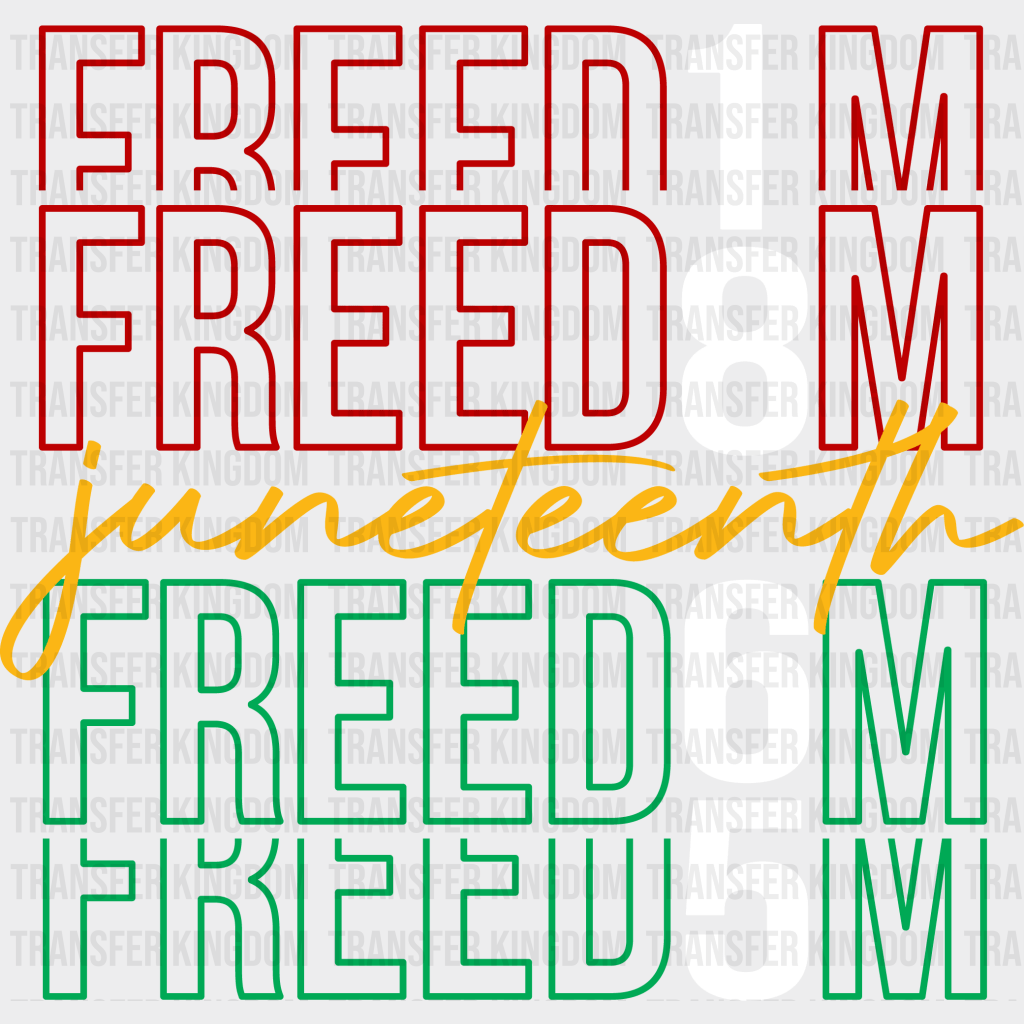 Freedom 1865 - BLM DTF heat transfer - Transfer Kingdom