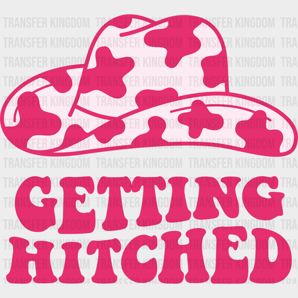 Getting Rowdy And Hitched Design- Dtf Heat Transfer Unisex - S & M ( 10 ) / Design See Imaging