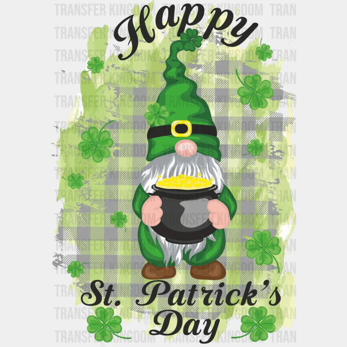 Gnome Happy St. Patrick's Day Design - DTF heat transfer