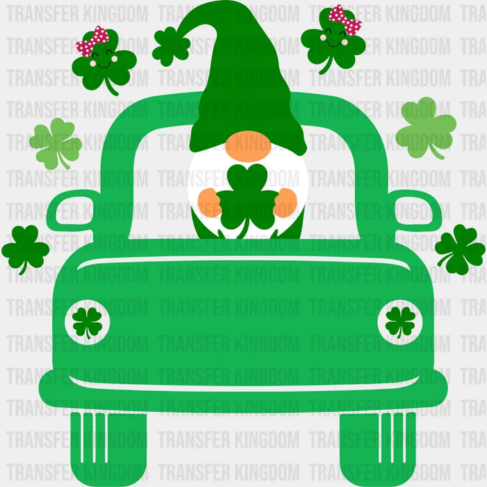 Gnomie Car St. Patrick's Day Design - DTF heat transfer
