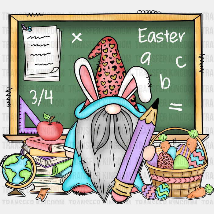 Gnomie Math Teacher Easter Design - DTF heat transfer