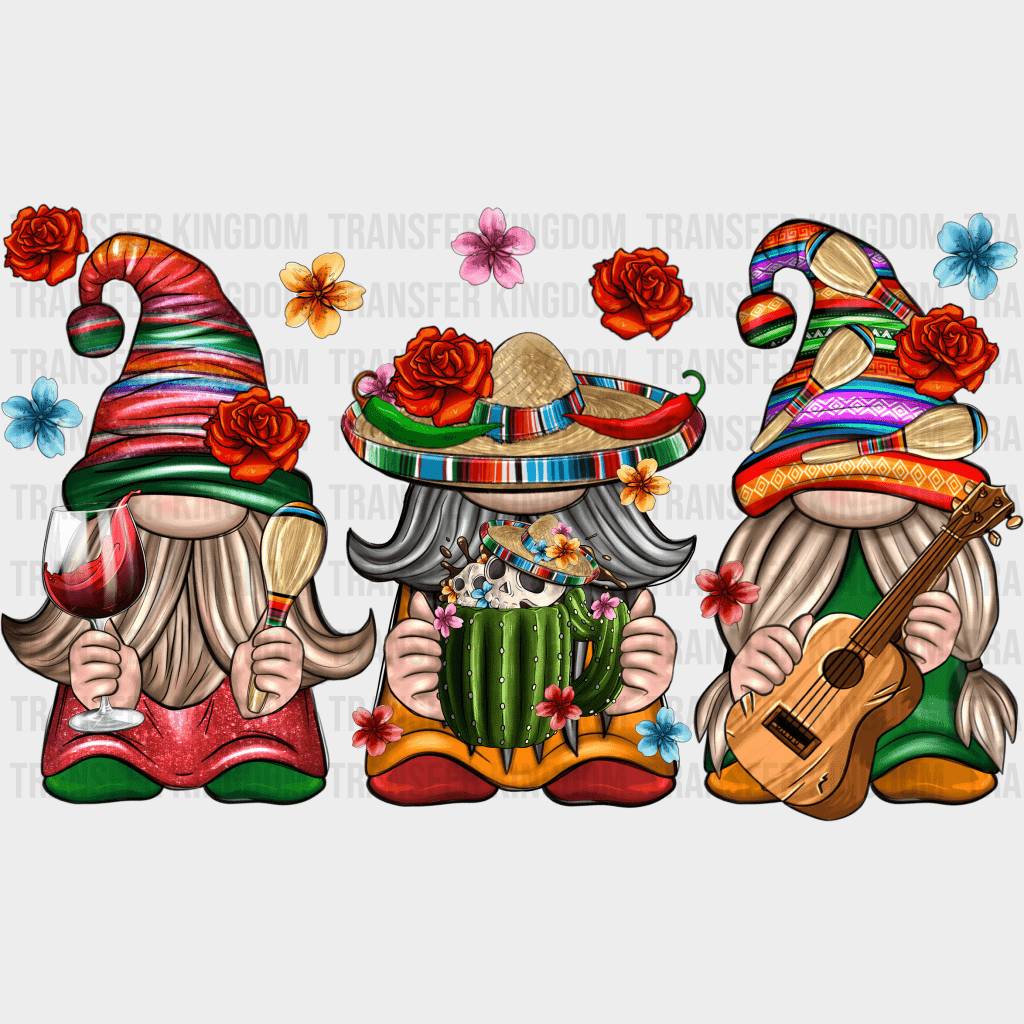 Gnomies - Cinco De Mayo DTF heat transfer - Transfer Kingdom