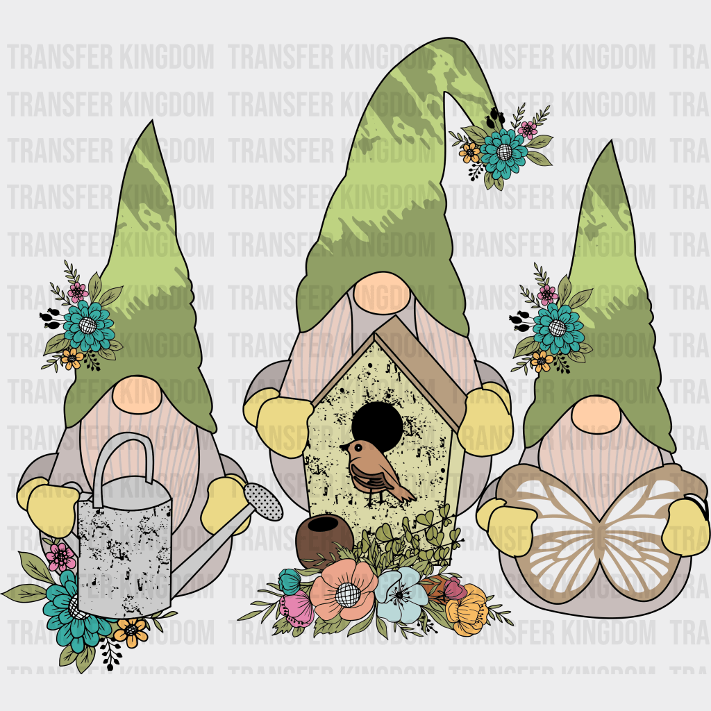 Gnomies Spring Easter Design - DTF heat transfer - Transfer Kingdom