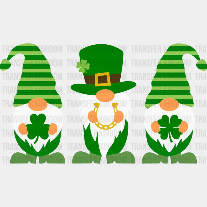 Gnomies Friends St. Patrick's Day Design - DTF heat transfer