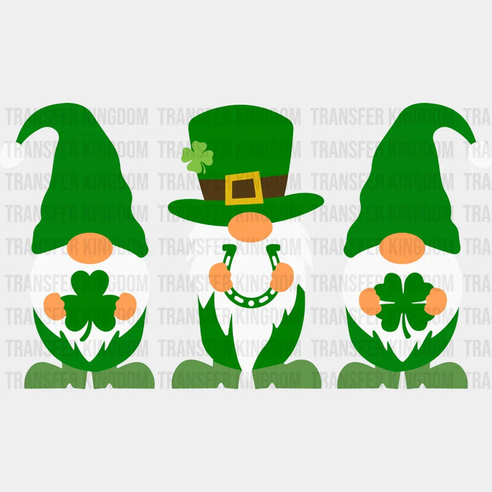 Gnomie St. Patrick's Day Gnomes Green Design - DTF heat transfer