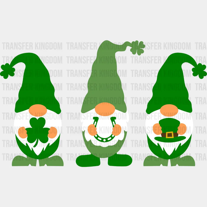 Gnomies St. Patrick's Day Gnomes Green Design - DTF heat transfer