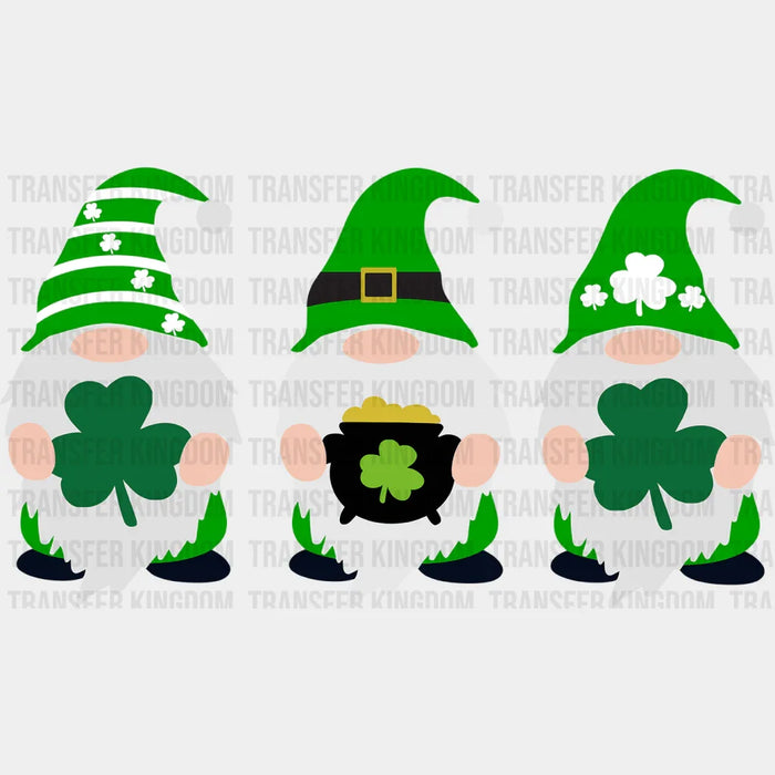 Third Shamrock Gnomies St. Patrick's Day Design - DTF heat transfer
