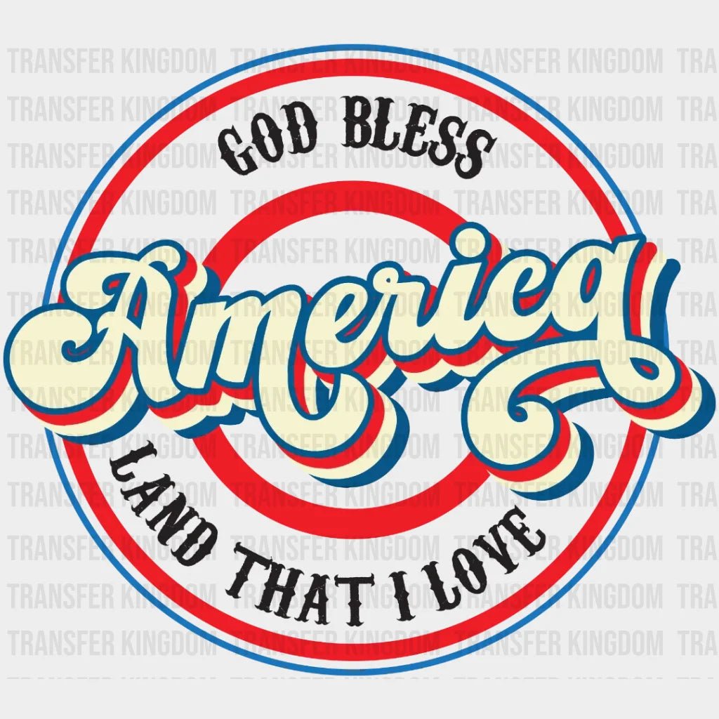 God Bless America Dtf Transfer