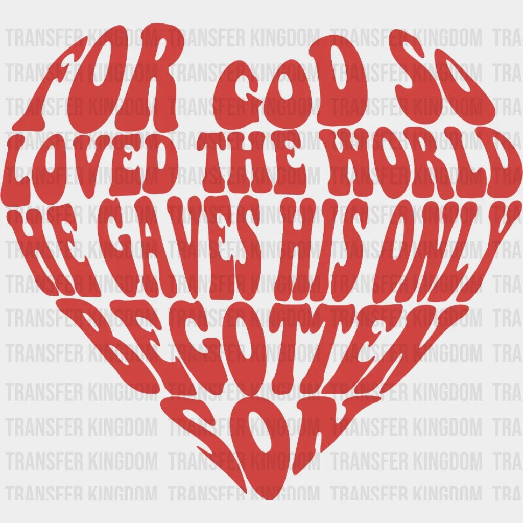 God Heart Dtf Transfers