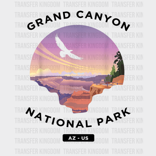 Grand Canyon National Park - Arizona Us Travel Hiking Design Dtf Heat Transfer Unisex S & M ( 10 ) /