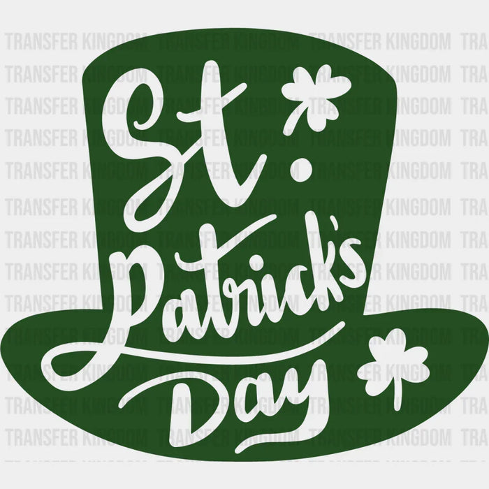 Green Hat St. Patrick's Day Design - DTF heat transfer