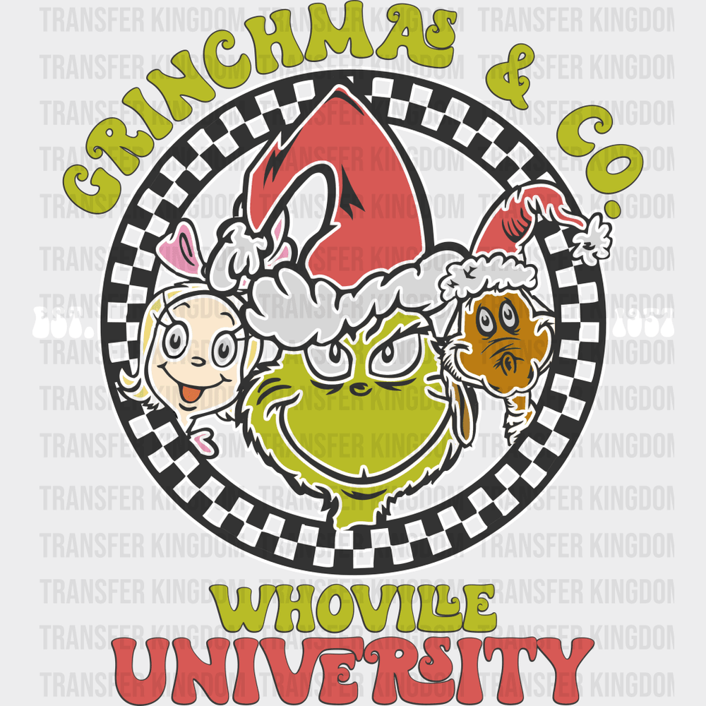 Grinchmas Co. Christmas Design - Dtf Heat Transfer Unisex S & M ( 10 ) / Light Color (See Imaging)