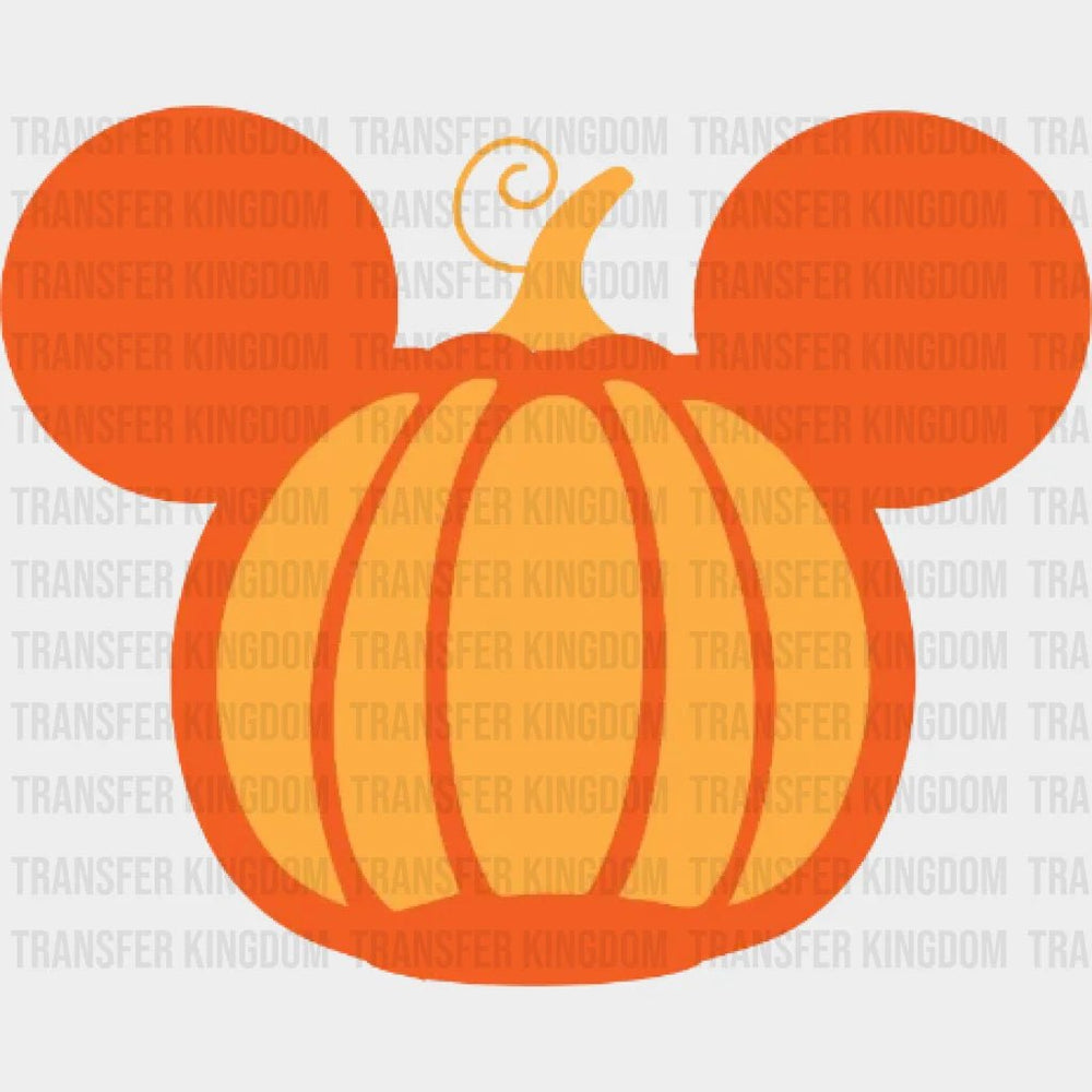 Halloween Minnie- Mickey Pumpkin Head Design - Dtf Heat Transfer
