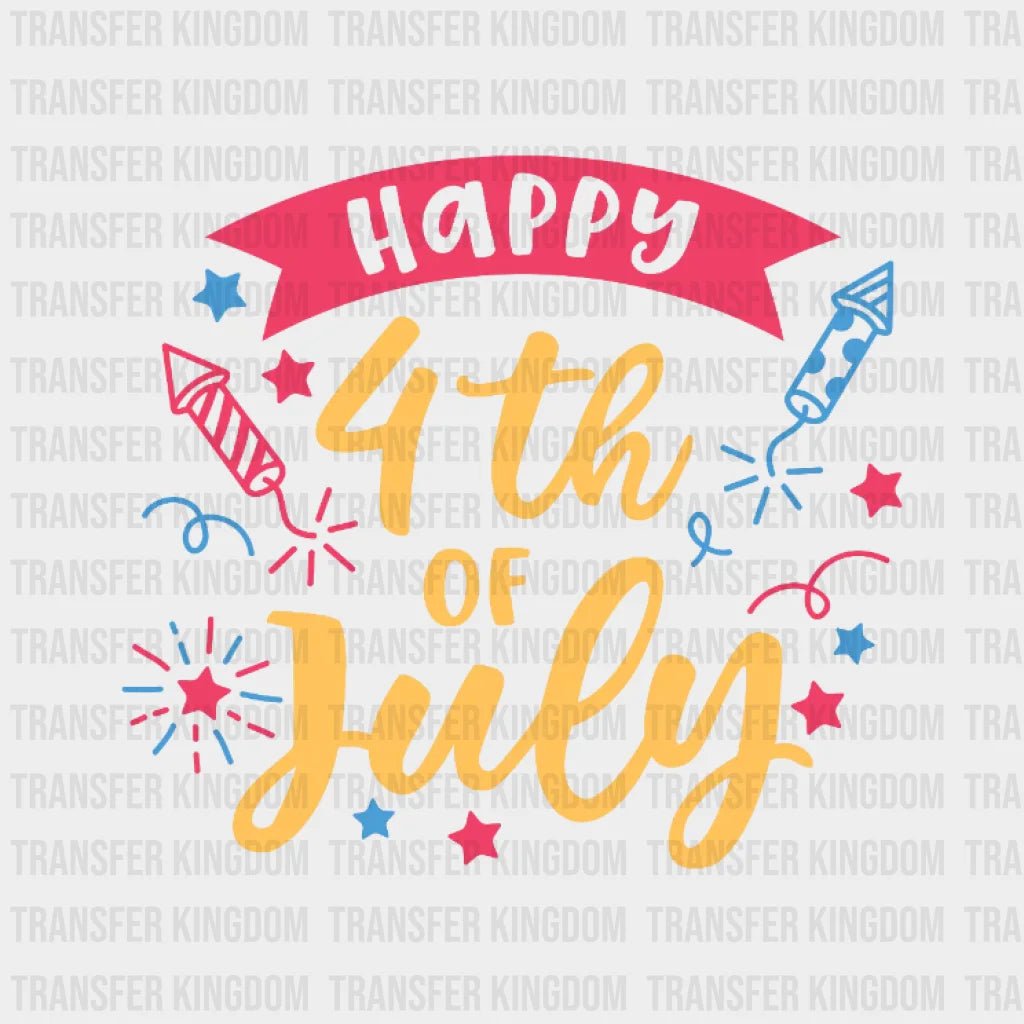 Happy 4Th Of July Dtf Transfer