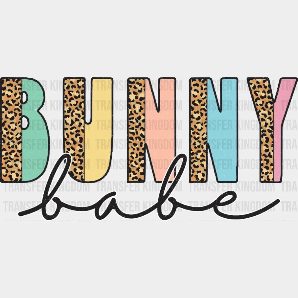 Happy Easter Bunny Babe Design - DTF heat transfer - Transfer Kingdom