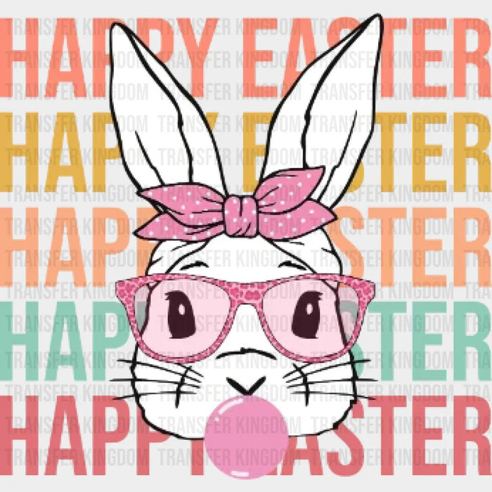 Happy Easter Bunny Design - Easter DTF heat transfer
