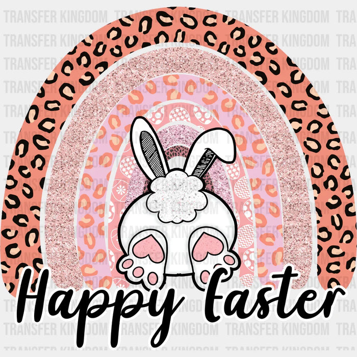 Happy Easter Bunny Rainbow Easter Design - DTF heat transfer