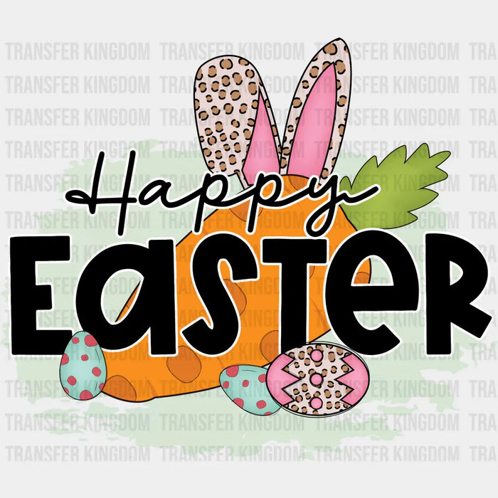 Happy Easter Carrot Design - DTF heat transfer